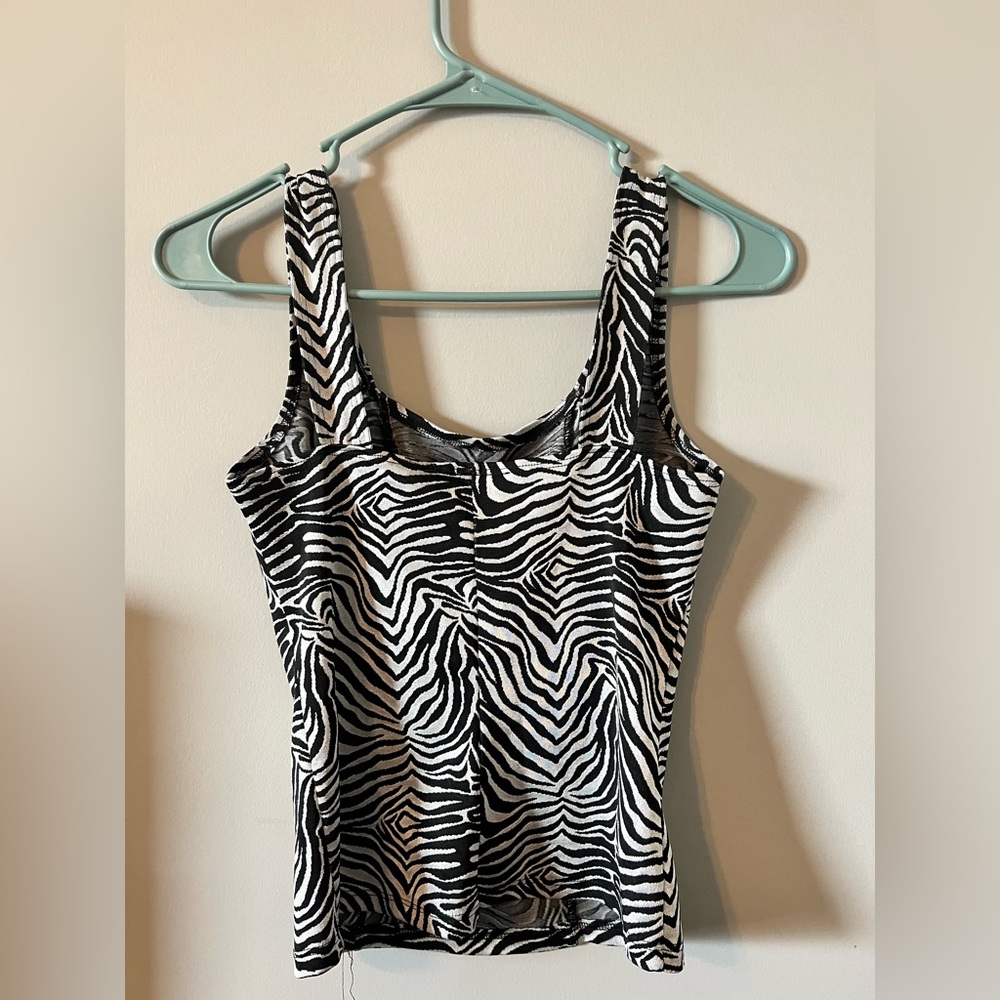 Vintage Chesley Corset Look Abstract Line Animal … - image 4